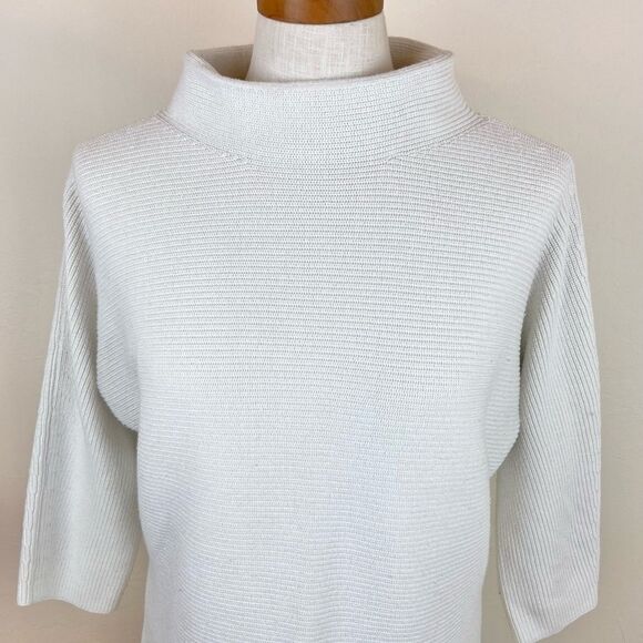 Lands’ End Ribbed Knit Mock-Neck Sweater - Picture 11 of 16